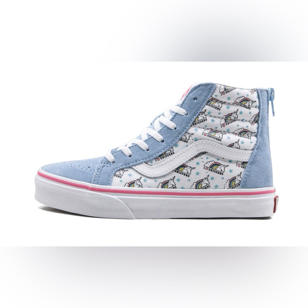 Vans SK8-HI ZIP PS "Unicorn" Kids Size 11.5 - Picture 2 of 6